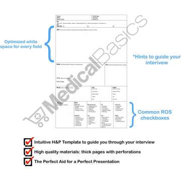 H&P Notebook - 100 Medical Templates for Professionals