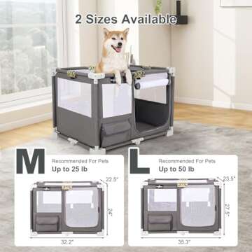 Paw Ballet Portable Dog Playpen | Foldable Pet Crate