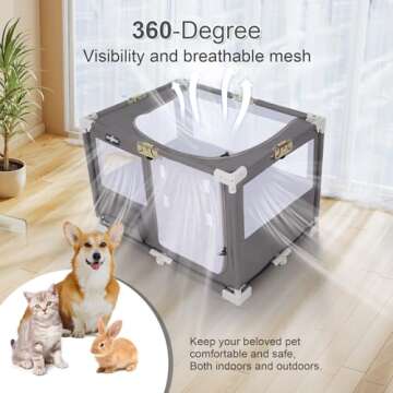 Paw Ballet Portable Dog Playpen | Foldable Pet Crate