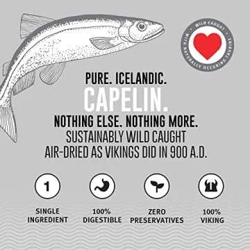 Icelandic+ Plus Capelin Whole Fish & Pieces Dog Treat 2.5-oz Bag