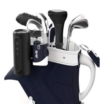 Blue Tees Golf - Magnetic Hub - Attach Magnetic Accessories to Your Golf Bag - Black