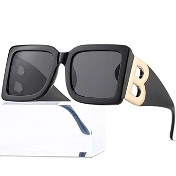 Stylish PORADAY Square Sunglasses with UV400 Protection