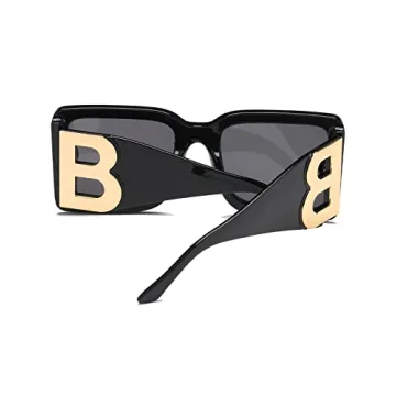 Stylish PORADAY Square Sunglasses with UV400 Protection