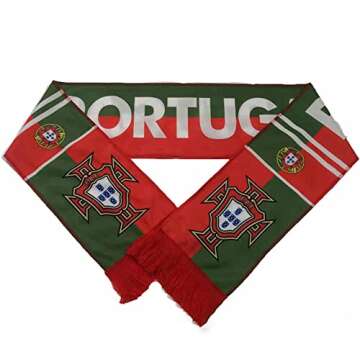 Besot 140cm/55in 2022 World Cup Football Match Scarf National Flag Bar Club Fan Gift Fans World Cup Flags (Portugal)
