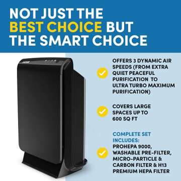 VEVA ProHEPA 9000 Air Purifier - Premium Odor Removal