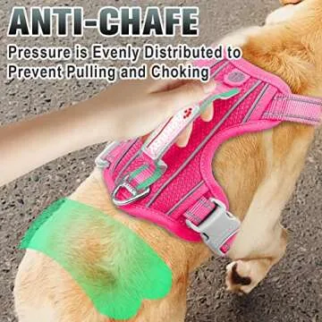 BARKBAY No Pull Dog Harness for Large Dogs with Reflective Features
