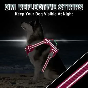 BARKBAY No Pull Dog Harness for Large Dogs with Reflective Features