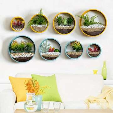 Stylish ZEETOON Wall Planters Set for Indoor Plants