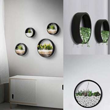 Stylish ZEETOON Wall Planters Set for Indoor Plants