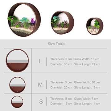 Stylish ZEETOON Wall Planters Set for Indoor Plants