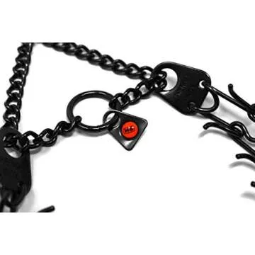 Herm Sprenger Black Stainless Steel Prong Dog Training Collar with Swivel Ultra-Plus Pet Pinch Collar No-Pull Collar for Dogs Anti Pull Training Collar Made in Germany 2.25mm x 16in