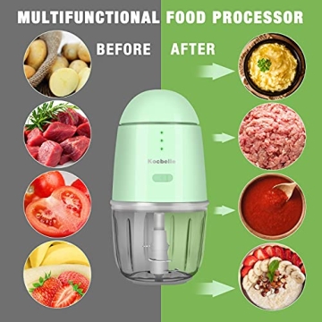 Kocbelle Cordless Mini Food Processor for Quick Meal Prep