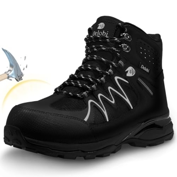 Blapek Women's Steel Toe Boots - Indestructible Safety Work Shoes