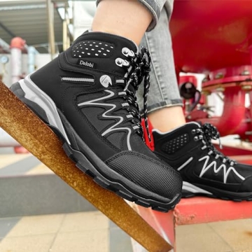 Blapek Women's Steel Toe Safety Boots for Work