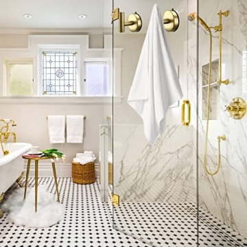 DGYB Gold Suction Cup Hooks for Shower 15 Lb Heavy Duty