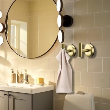 DGYB Gold Suction Cup Hooks for Shower 15 Lb Heavy Duty