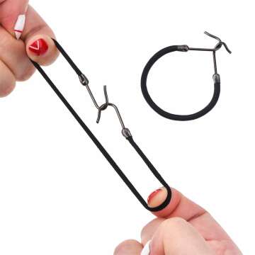 Elastic Hook Hair Tie Set for Long & Curly Hair