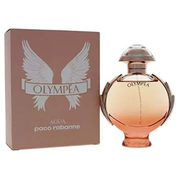 Paco Rabanne Olympea Aqua Fragrance For Women - Sweet, Amber, White Floral Scent - Notes Of Lemon Blossom, Clementine, Solar Notes, Water Jasmine - Floral Aquatic Fragrance - Edp Legere Spray - 1.7 Oz