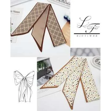 Hioyiwse Silk Scarves Set for Chic Versatile Fashion