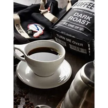 Koffee Kult Dark Roast Whole Bean Coffee, Small Batch 100% Arabica Gourmet Blend, Smooth and Well Balanced, Artisan Roasted in 32oz Resealable Package