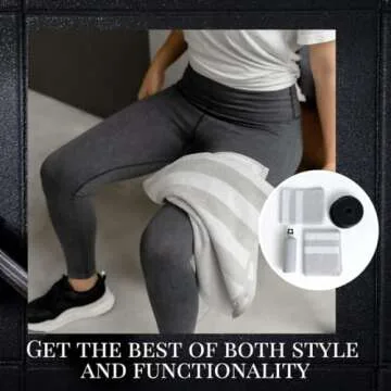 Luzia Striped Workout Towel for Sweat (Pack of 2) - Premium Quality 100% Turkish Cotton - Lightweigh...