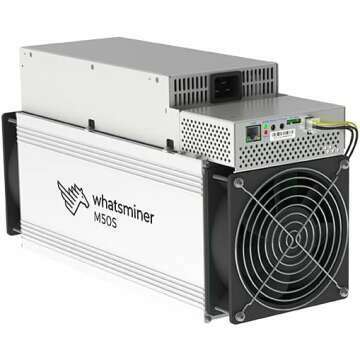 Whatsminer M50S 132TH/S Bitcoin ASIC Miner - High Performance & Energy Efficient