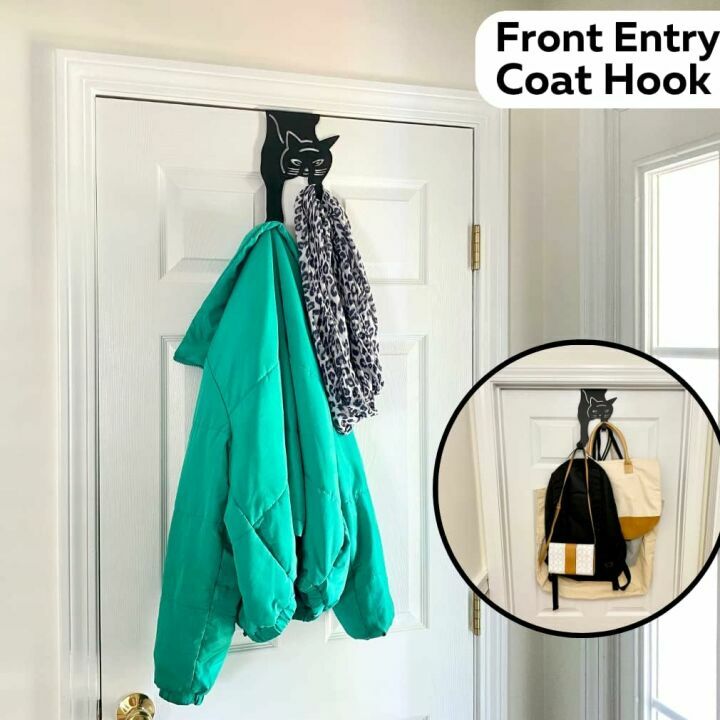 Evelots Cat Over Door Hooks for Easy Storage