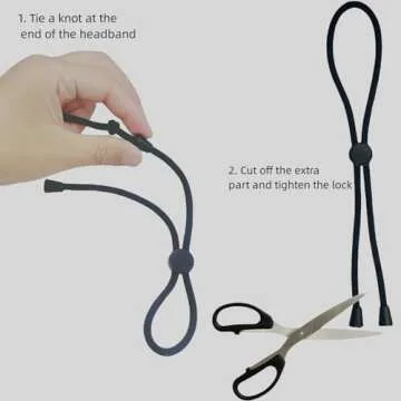 Adjustable Hair Ties for Thick, Curly Hairstyles - Afro Puffs, Ponytails, Locs, Pineapples for Black Women and Girls (Pack of 6)