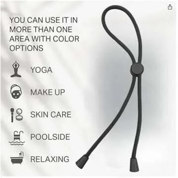 Adjustable Hair Ties for Thick, Curly Hairstyles - Afro Puffs, Ponytails, Locs, Pineapples for Black Women and Girls (Pack of 6)