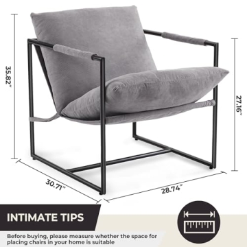 Modern Accent Sling Chair for Comfort and Style