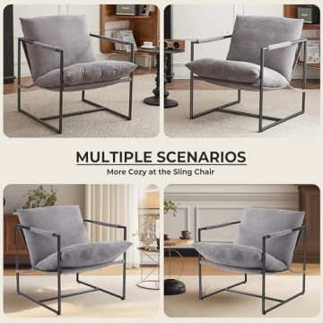 Modern Accent Sling Chair for Comfort and Style