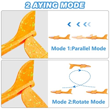 3 Pack Airplane Launcher Toy for Kids Outdoor Fun
