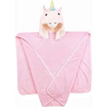 Nifyto Unicorn Hooded Towel - Kids Coral Fleece Poncho