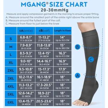 MGANG® 20-30 mmHg Compression Stocking - Medical Support Socks for DVT & Varicose Veins