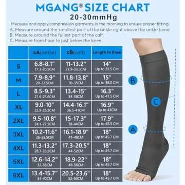 MGANG® 20-30 mmHg Compression Stocking - Medical Support Socks for DVT & Varicose Veins