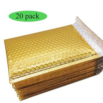 HOSL Bubble Mailer 6.25x9"(Inner) Shipping Envelopes 20 Pack Padded Envelopes Medium for Mailing Shi...