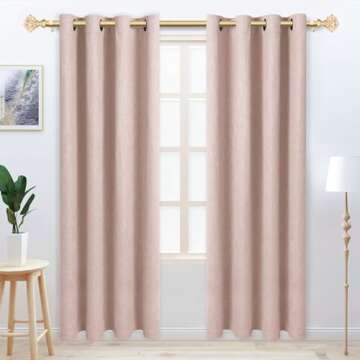 TONIAL Curtain Rods 32 to 58 Inch - Luxury Gold Design with Diamond Finial