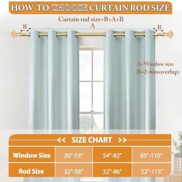 Elegant Telescoping TONIAL Curtain Rods with Diamond Finials