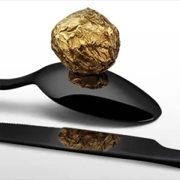 KINGSTONE Black Silverware Set for 8 - 40 Pieces