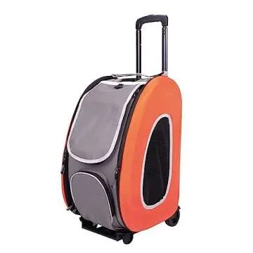 ibiyaya 5-in-1 Pet Carrier and Stroller for Small Pets