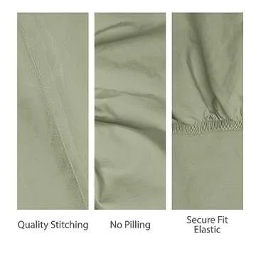 Threadmill Organic Cotton Sheets - King Sage Green Luxury Set