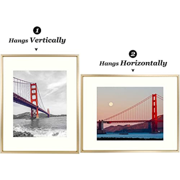 Frametory Gold Picture Frame, Elegant Display for Photos