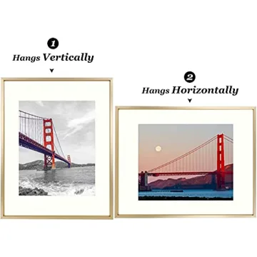 Frametory Gold Picture Frame, Elegant Display for Photos