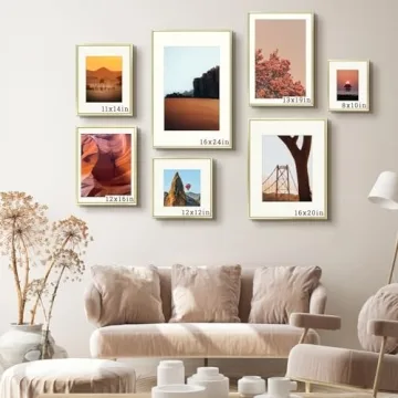 Frametory Gold Picture Frame, Elegant Display for Photos