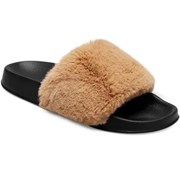 Spesoul Womens Fuzzy Slides Comfortable Stylish Slippers