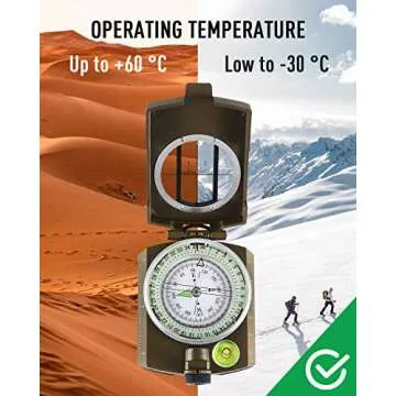 Durable Eyeskey Tactical Survival Compass for Outdoor Adventures