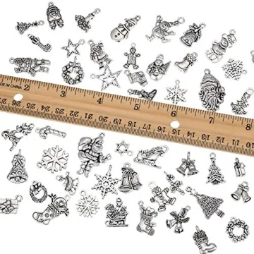 100 Festive Christmas Charms for DIY Jewelry Making