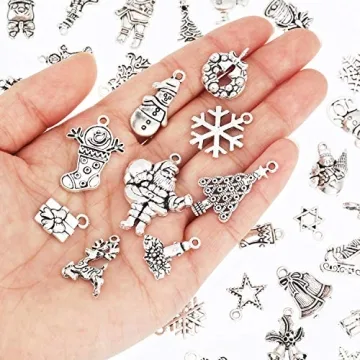 100 Festive Christmas Charms for DIY Jewelry Making