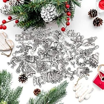 100 Festive Christmas Charms for DIY Jewelry Making