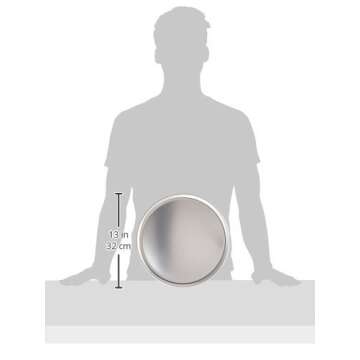 New Star Foodservice 51025 Restaurant-Grade Aluminum Pizza Pan, Baking Tray, Coupe Style, 12-Inch, Pack of 6